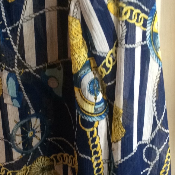 💕new Drape’s & Damon’s blue seashell design Sz M - Picture 3 of 8